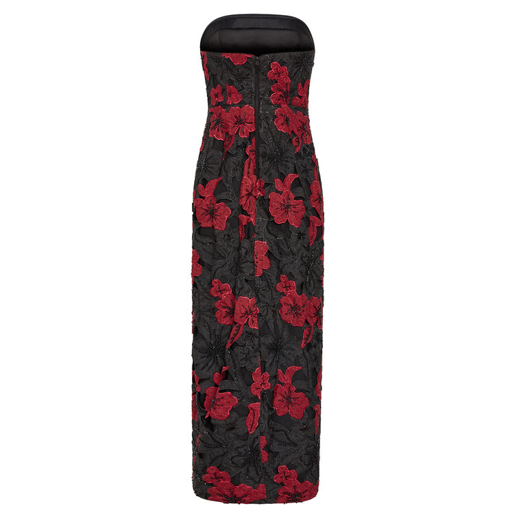 Orion Chiffon Embroidered Maxi Dress image number null
