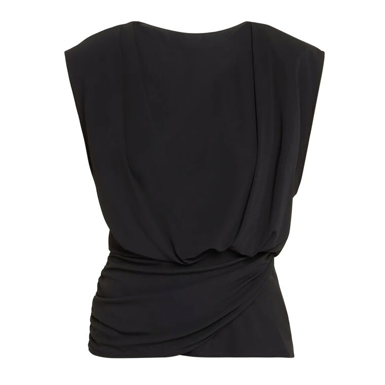 Daton Sleeveless Draped Top image number null