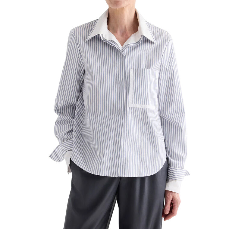Double Layer Boyfriend Shirt image number null