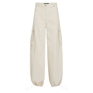 James Wide Leg Cargo Pant With Drawstring Hems