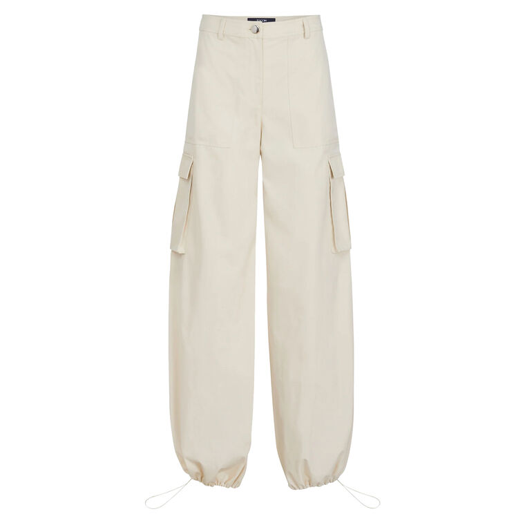 James Wide Leg Cargo Pant With Drawstring Hems image number null