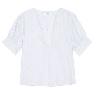 The V-Neck Short Sleeve Popover Blouse