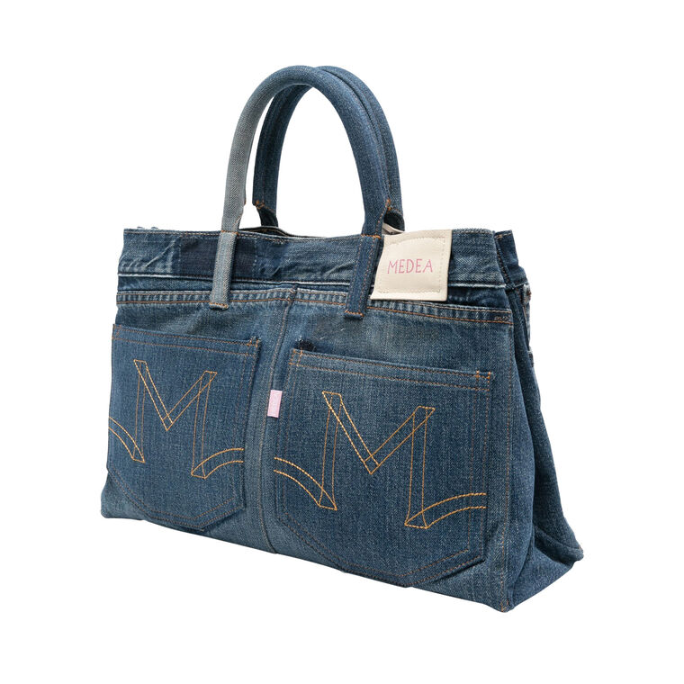 Nina Denim Tote Bag image number null