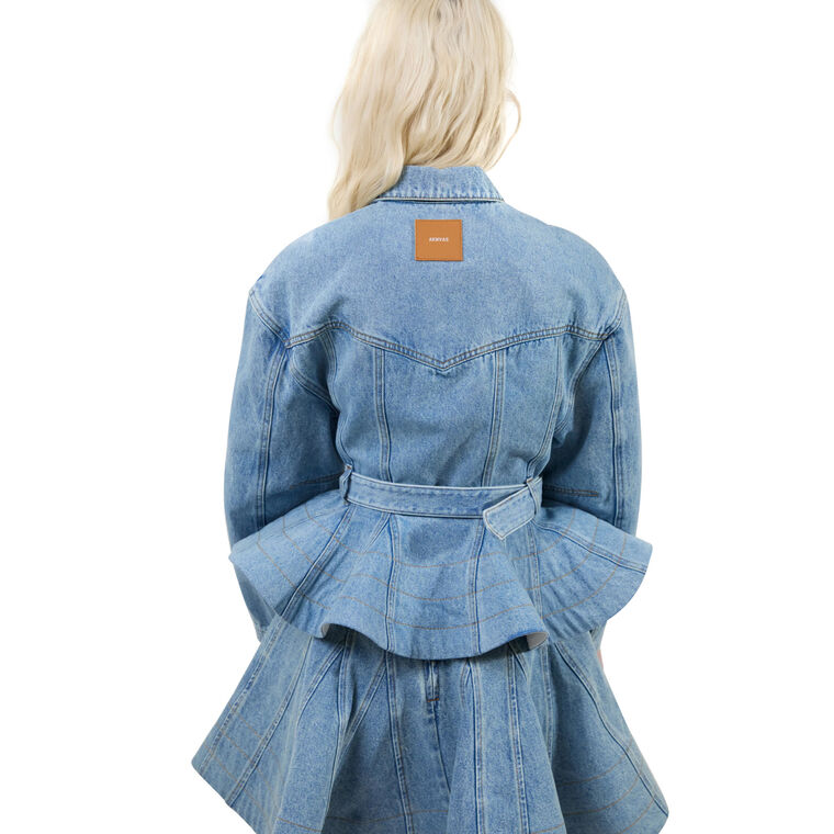 Alex Peplum Denim Jacket image number null