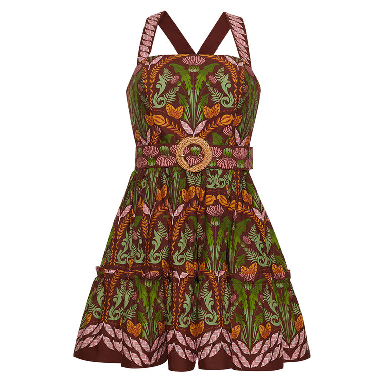 Julietta Sleeveless Belted Mini Dress image number null