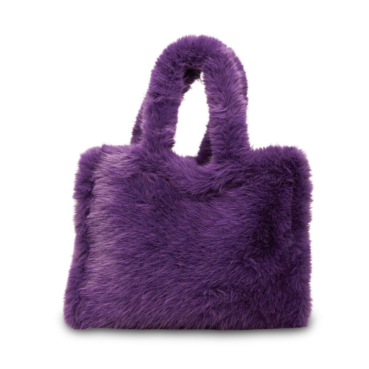 Oversized Faux Fur Tote image number null