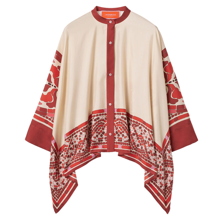 Foulard Long Sleeve Silk Shirt image number null