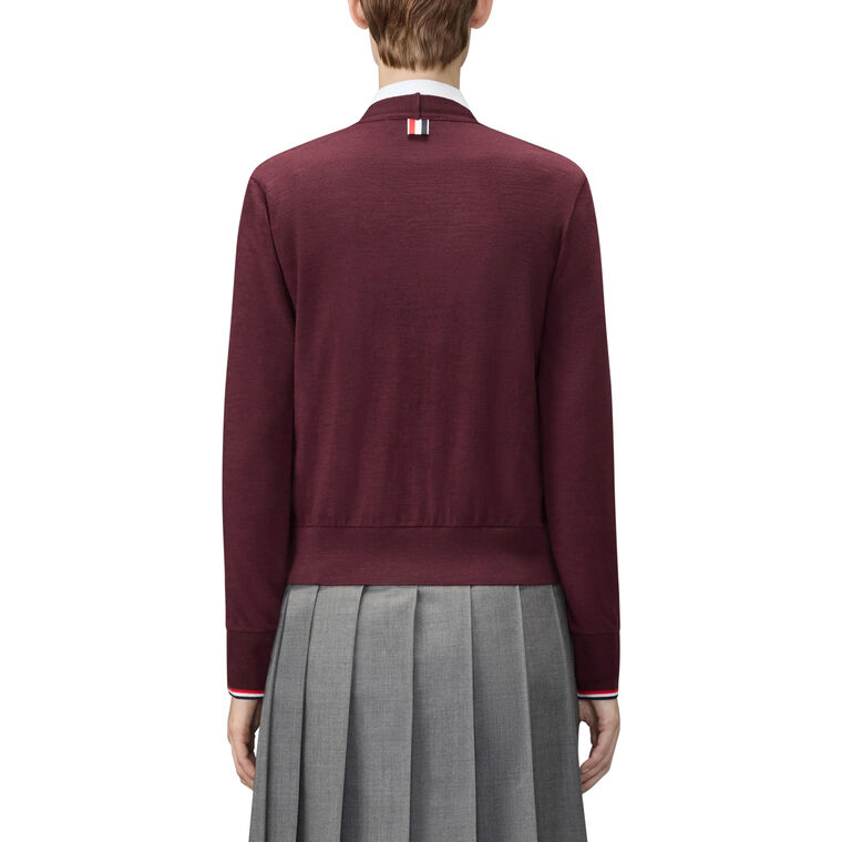 Wool Jersey V-Neck Cardigan image number null
