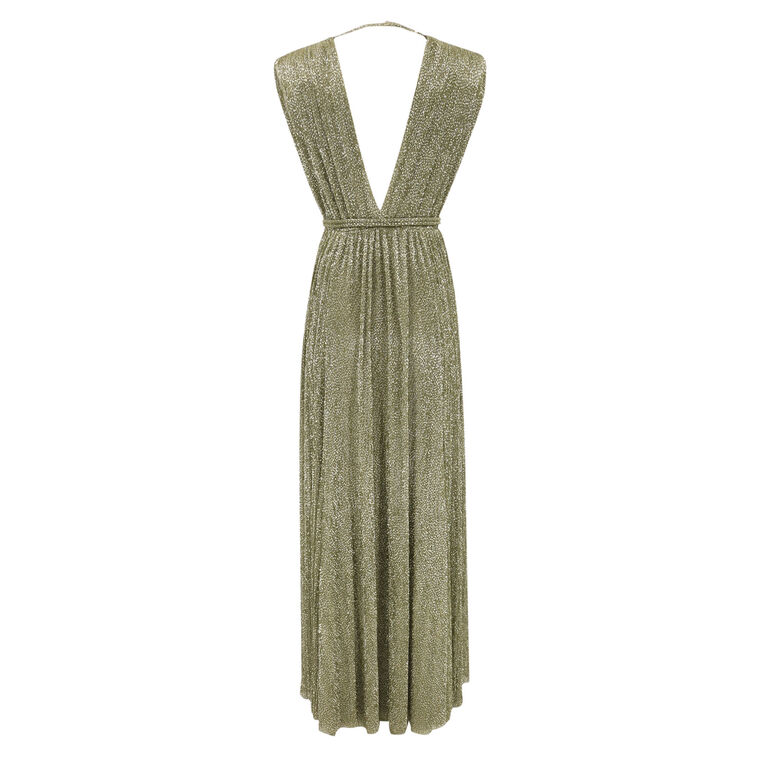 Savory Metallic Sleeveless Gown image number null