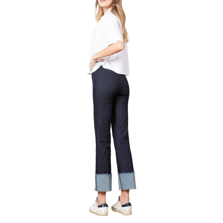 Bonnie Cropped Cuff Denim Pants image number null