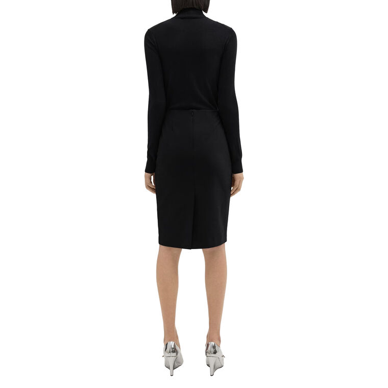 Slim Fit Stretch Wool Pencil Skirt image number null