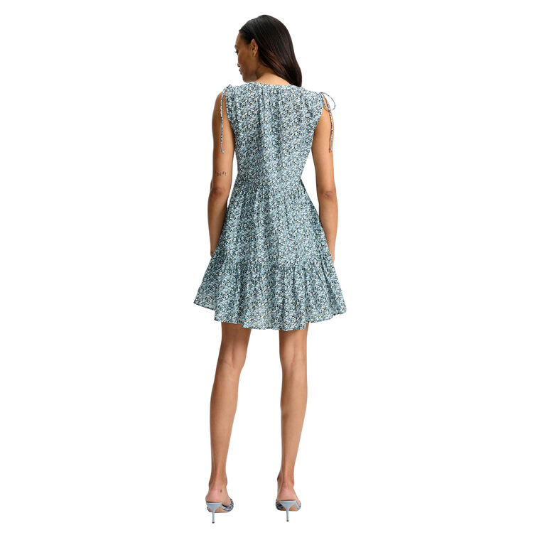 Yulianna Cap Sleeve Floral Mini Dress image number null