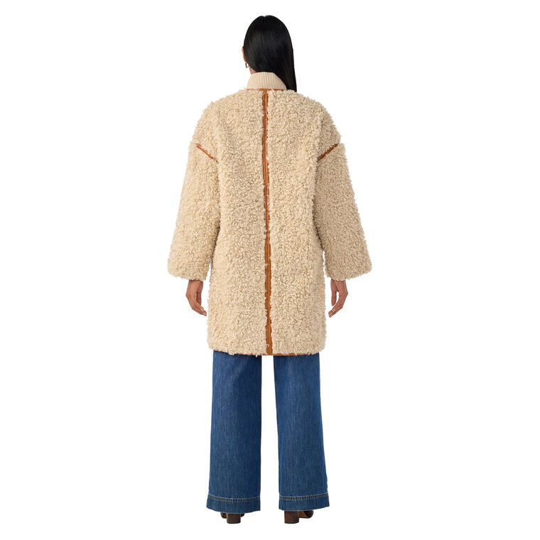 Spartan Faux Sherling Coat image number null