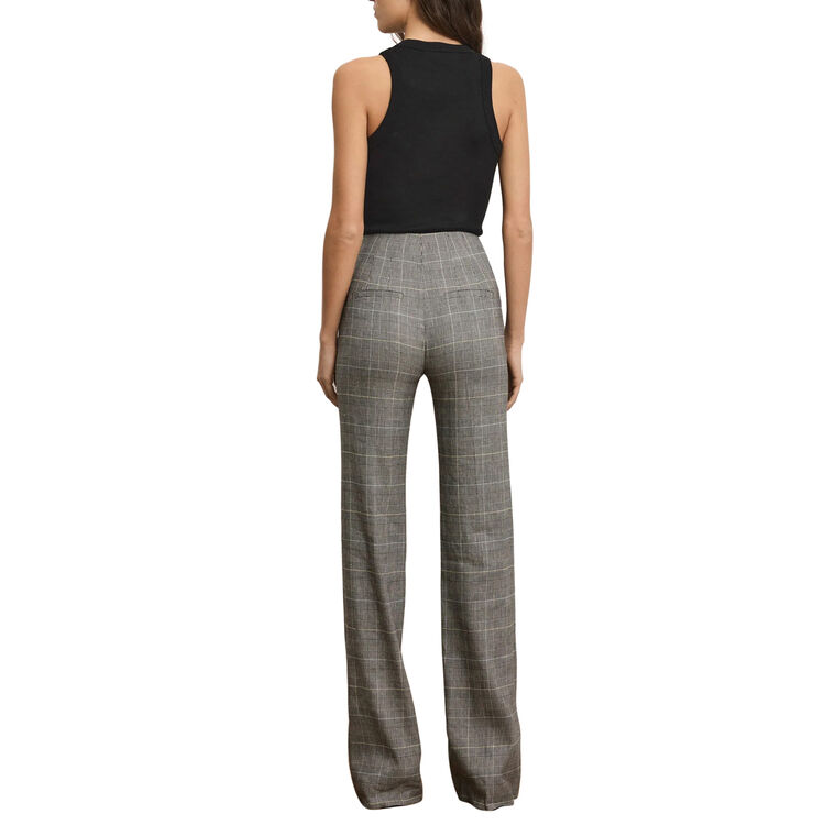 Jude High-Rise Pant In Glen Plaid image number null