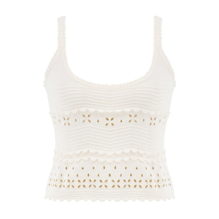 Esme Eyelet Knit Camisole image number null