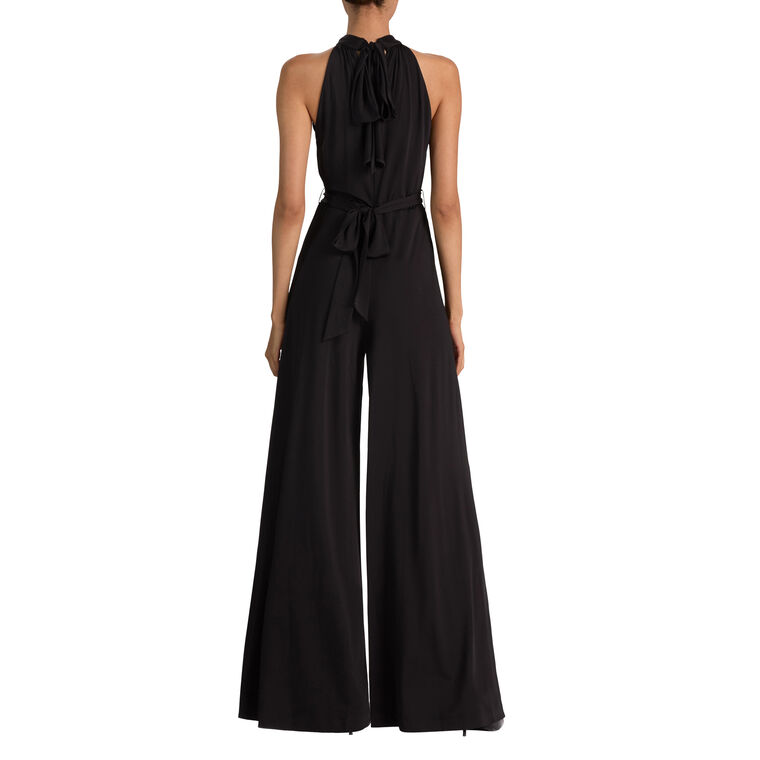 Thelma Wide Leg Jumpsuit With Tie image number null