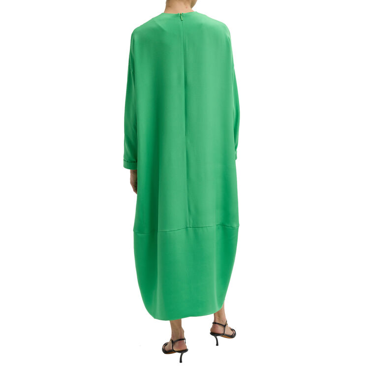 4-Ply Silk Long Sleeve Cocoon Dress image number null