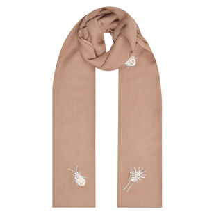 Beetle Motif Merino Scarf