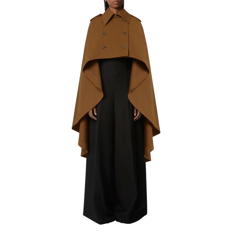 Trench Cape In Cotton Twill image number null