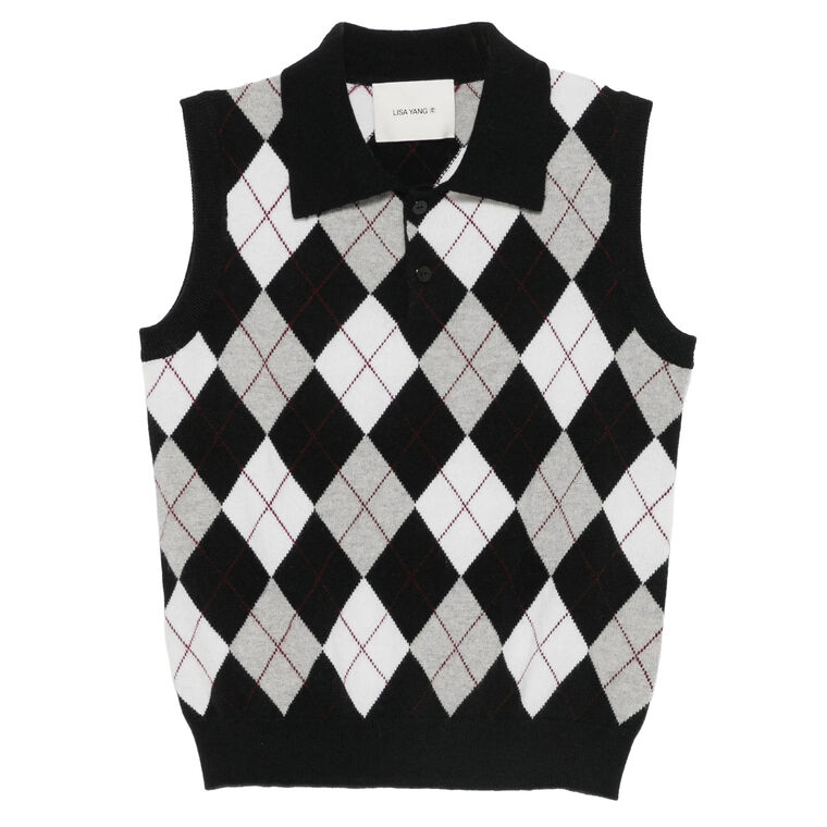 Anwen Argyle Vest image number null