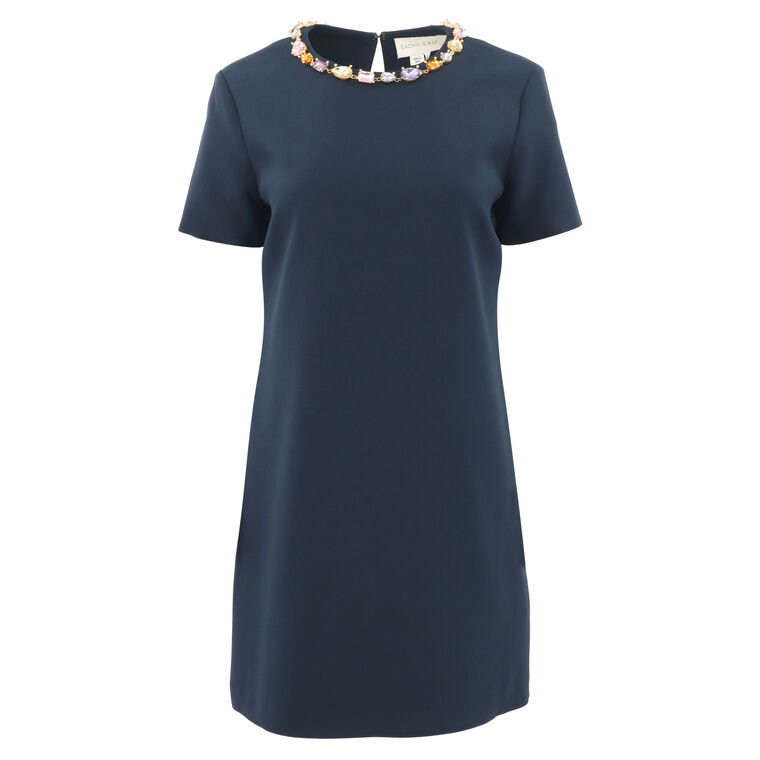 Lauren Embellished Neckline Dress image number null