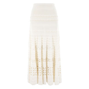 Annisa Eyelet Knit Midi Skirt
