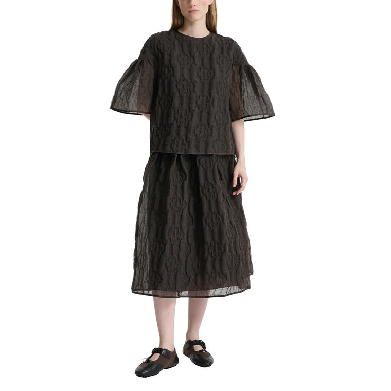 Bryndis 3/4 Sleeve Avens Matelasse Top image number null