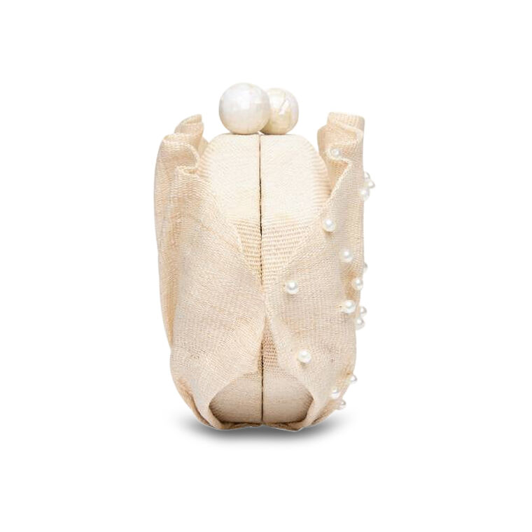 Pearl Origami Scallop Clutch image number null