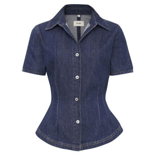 Joice Short Sleeve Denim Shirt