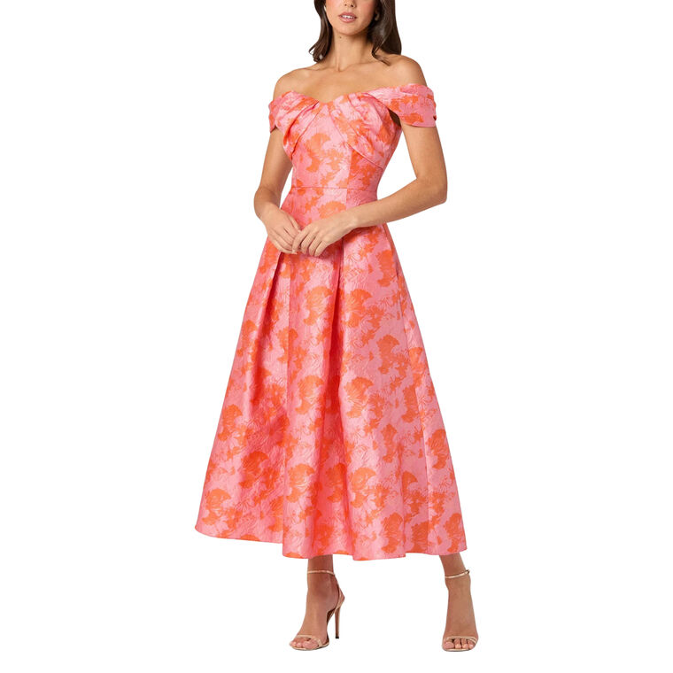 Tropez Off-Shoulder Midi Cocktail Dress image number null