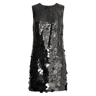 Ivette Sleeveless Cascading Pailette Mini Dress