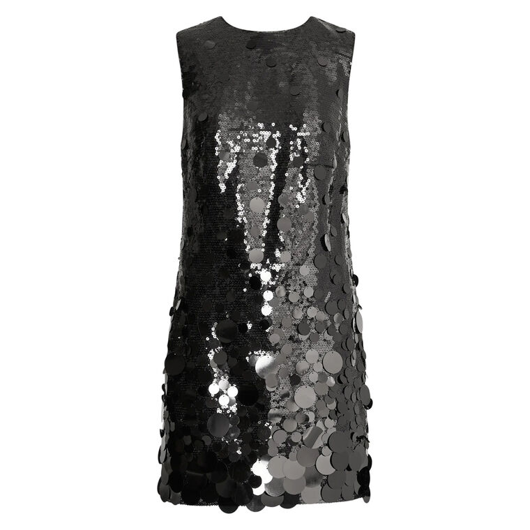 Ivette Sleeveless Cascading Pailette Mini Dress image number null