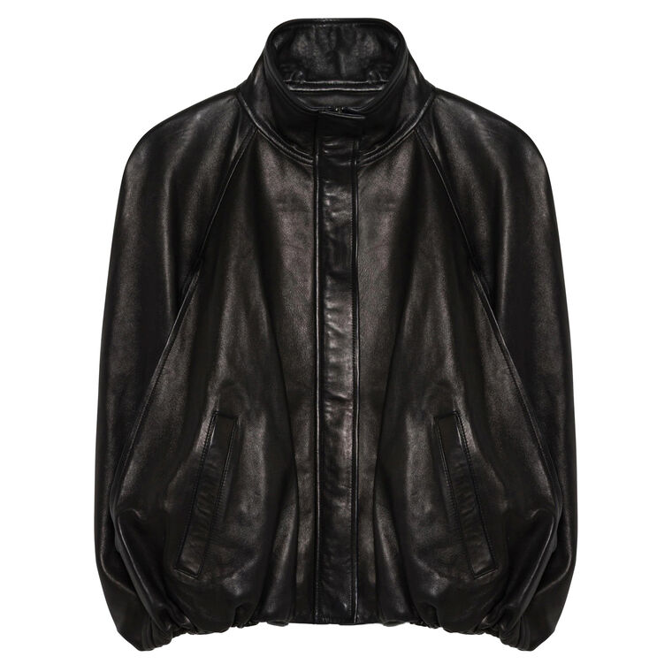 Jada Leather Cape Jacket image number null