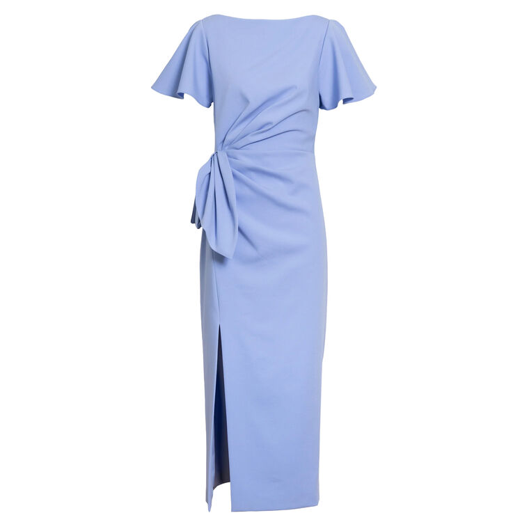 Emeline Short Sleeve Gathered Midi Dress image number null