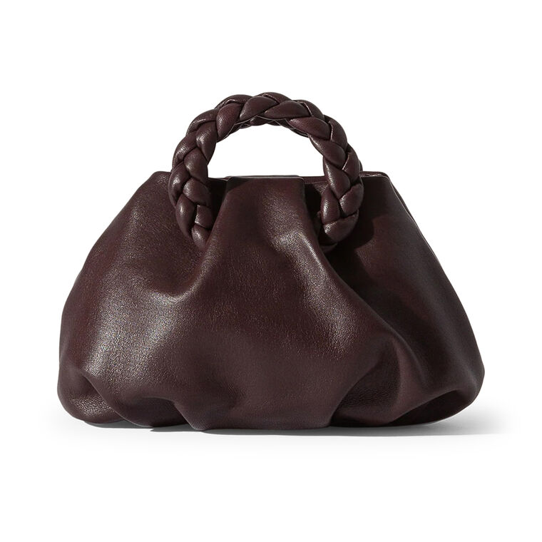 Bombon Plaited-Handle Leather Handbag image number null