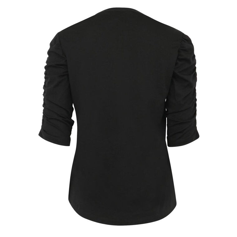 Waldorf Ruched-Sleeve Tee image number null