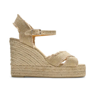 Bromelia Criss Cross Double Platform Wedge Sandal