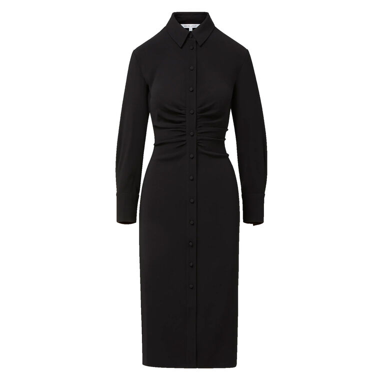Loxley Long Sleeve Cinched Midi Dress image number null