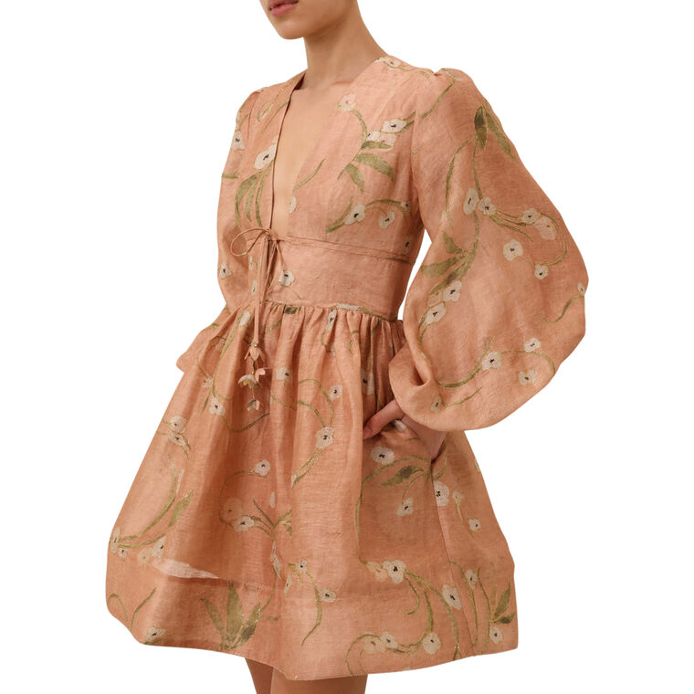 Illuminate Drawn Long Sleeve Mini Dress image number null