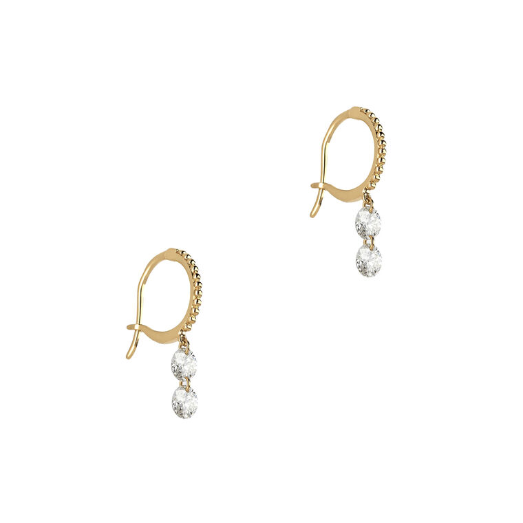 Diamond Drop Earrings image number null