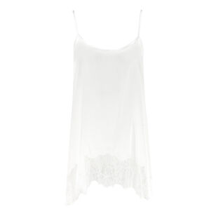 Chloe Lace-Trim Silk Cami