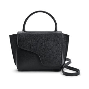 Montalcino Grained Leather Top Handle Mini Bag