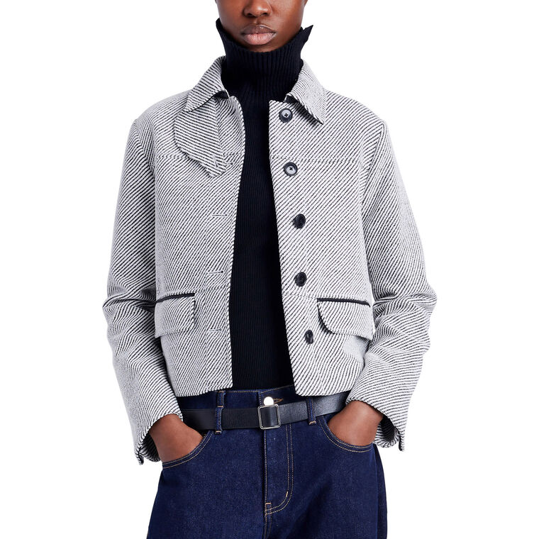 Colette Jacket in Soft Twill Coating image number null