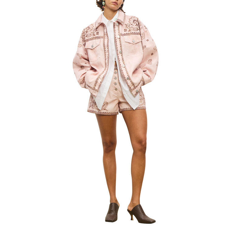 Akia Oversized Denim Jacket image number null