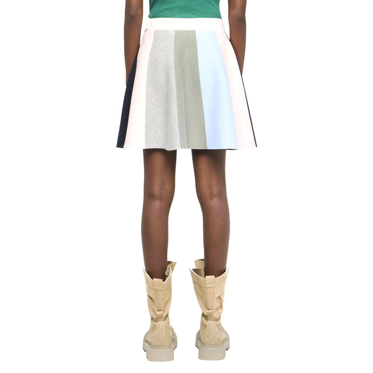 Panelled Scarf-Knit Mini Skirt image number null