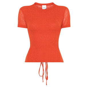 Liema Cropped Mesh-Jersey Top