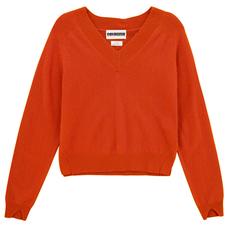 Cocolina Mini V-Neck Sweater image number null