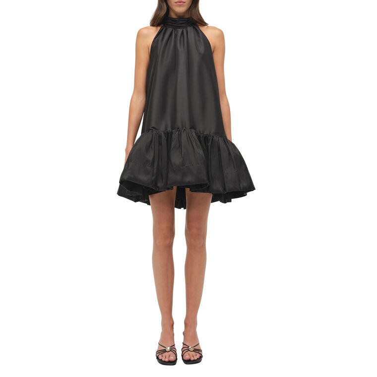 Hope Sleeveless Taffeta Bow Tie Mini Dress image number null