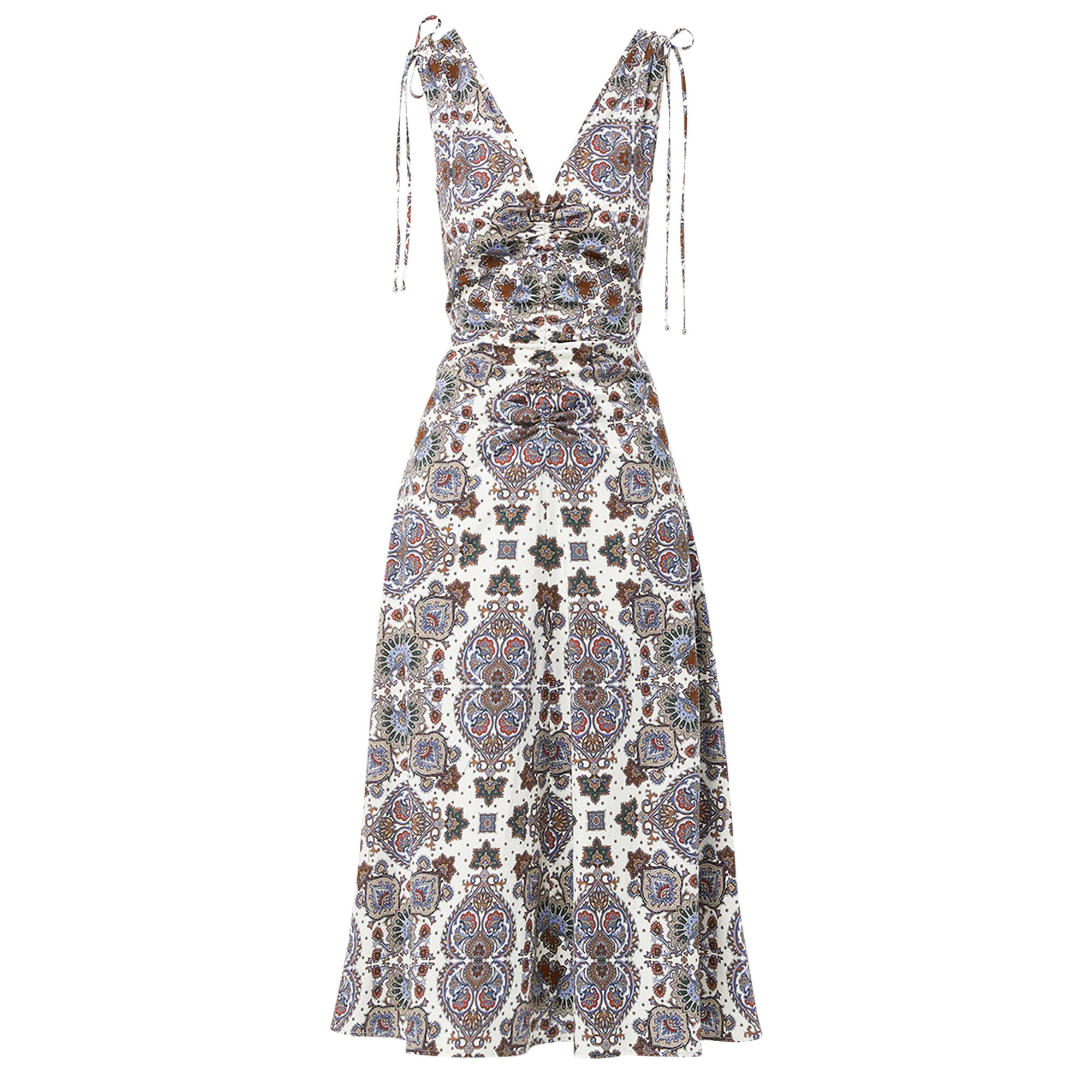 Rose’ Muse ribbon pattern pleated dress Zia Kaleidoscope Print Dress
