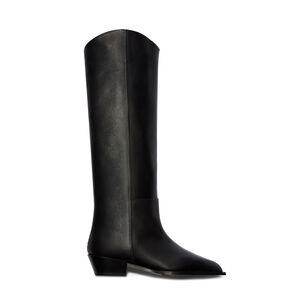 Arla Leather Cowboy Knee High Boot